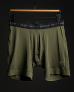 KETL Mtn Egg Cradle Boxer Briefs 5" - Men's Lightweight, Breathable Green