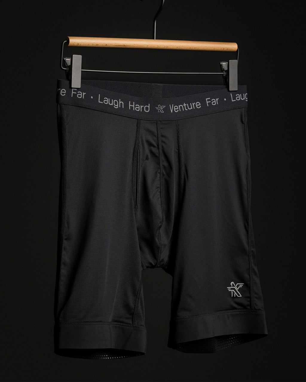 KETL Mtn Egg Cradle Boxer Briefs 8" - Men's Lightweight, Breathable Black Bottom Egg Cradle Boxer Briefs 8"