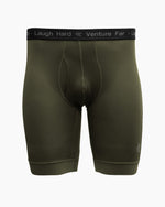 KETL Mtn Egg Cradle Boxer Briefs 8" - Men's Lightweight, Breathable Green - Bottom - Egg Cradle Boxer Briefs 8"