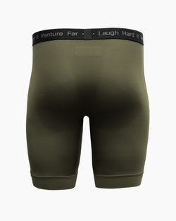 KETL Mtn Egg Cradle Boxer Briefs 8" - Men's Lightweight, Breathable Green - Bottom - Egg Cradle Boxer Briefs 8"