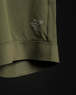 KETL Mtn Egg Cradle Boxer Briefs 8" - Men's Lightweight, Breathable Green Bottom Egg Cradle Boxer Briefs 8"