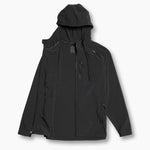 KETL Mtn Escapade Jacket: Lightweight Softshell Packable Travel Layer w/ Zipper Pockets - Black Men's - Jackets - Escapade Lightweight Active Jacket