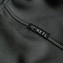 KETL Mtn Folly Active Travel Hoodie - Zipper Pockets, Stretchy, Breathable - Men's Zip-Up V.2 Grey