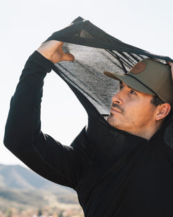 KETL Mtn Lost Boys Merino Sun Hoodie - VF Series - Black Men's