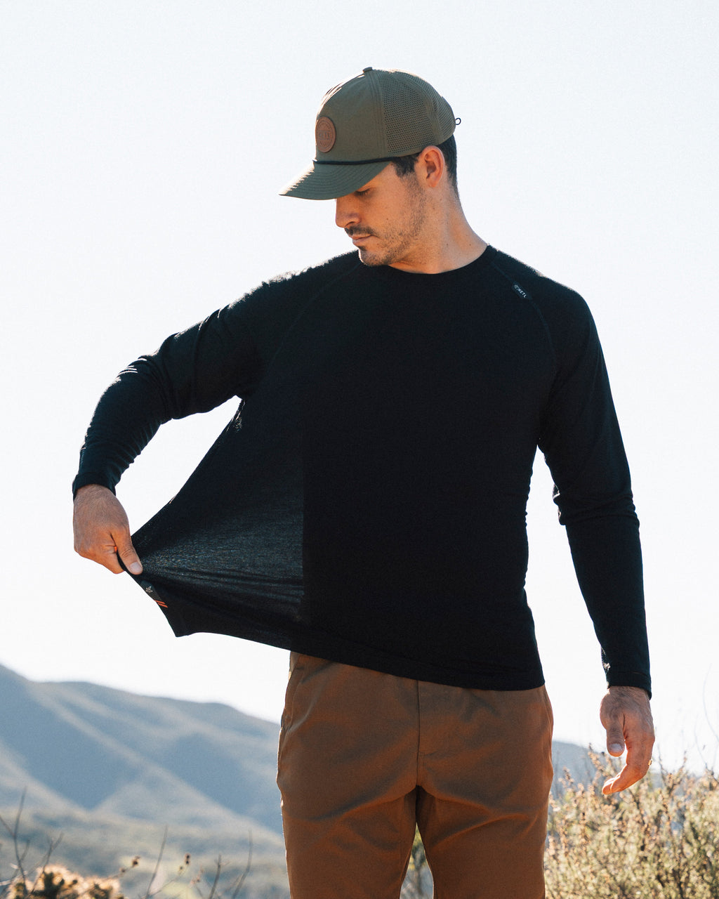 KETL Mtn Lost Boys Merino Long Sleeve Top - VF Series Black Men's - T-Shirt - Lost Boys Merino Sun Shirt LS