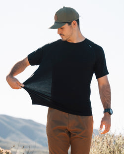 KETL Mtn Lost Boys Merino Short Sleeve Top - VF Series - Black Men's