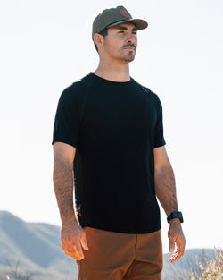 KETL Mtn Lost Boys Merino Short Sleeve Top - VF Series - Black Men's - T-Shirt - Lost Boys Merino Sun Shirt SS