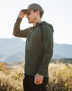 KETL Mtn MilesBound Travel Zip Up Hoodie Green Men's Sweatshirt/Hoodie Milesbound Travel Hoodie (Zip-Up)