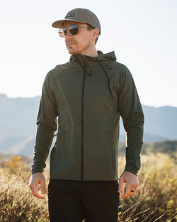 KETL Mtn MilesBound Travel Zip Up Hoodie Green Men's - Sweatshirt/Hoodie - Milesbound Travel Hoodie (Zip-Up)