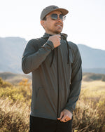 KETL Mtn MilesBound Travel Zip Up Hoodie Grey Men's - Sweatshirt/Hoodie - Milesbound Travel Hoodie (Zip-Up)