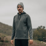 KETL Mtn Folly Active Travel Hoodie - Zipper Pockets, Stretchy, Breathable - Men's Pullover V.2 Grey - Sweatshirt/Hoodie - Folly Microfleece Active Hoodie V.2 (Pullover)