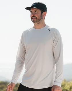 Ketl Mtn Nofry Sun Shirt Long Sleeve - SPF/UPF 30+ Sun Protection Shirt Lightweight For Summer Travel - Cloud Men's - T-Shirt - Nofry Sun Shirt LS