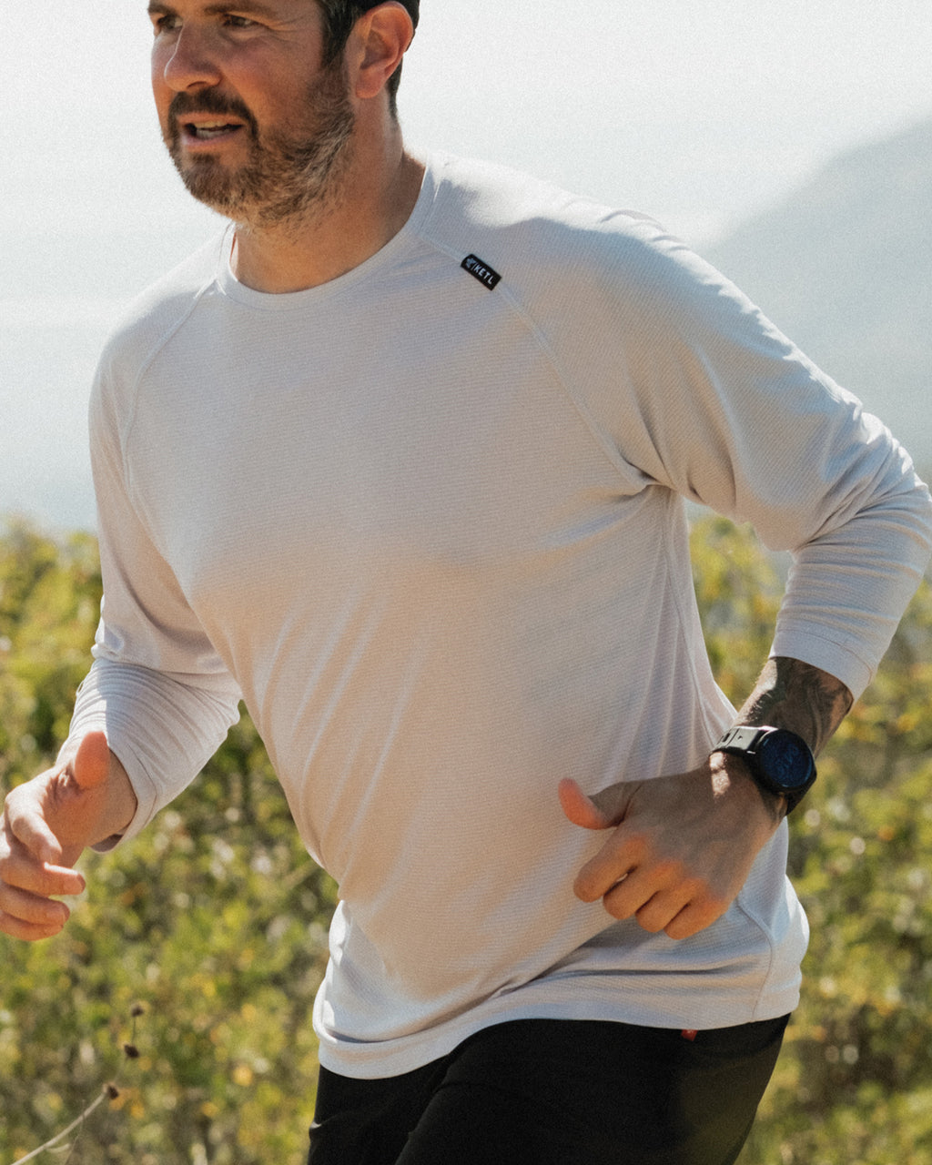 Ketl Mtn Nofry Sun Shirt Long Sleeve - SPF/UPF 30+ Sun Protection Shirt Lightweight For Summer Travel - Cloud Men's