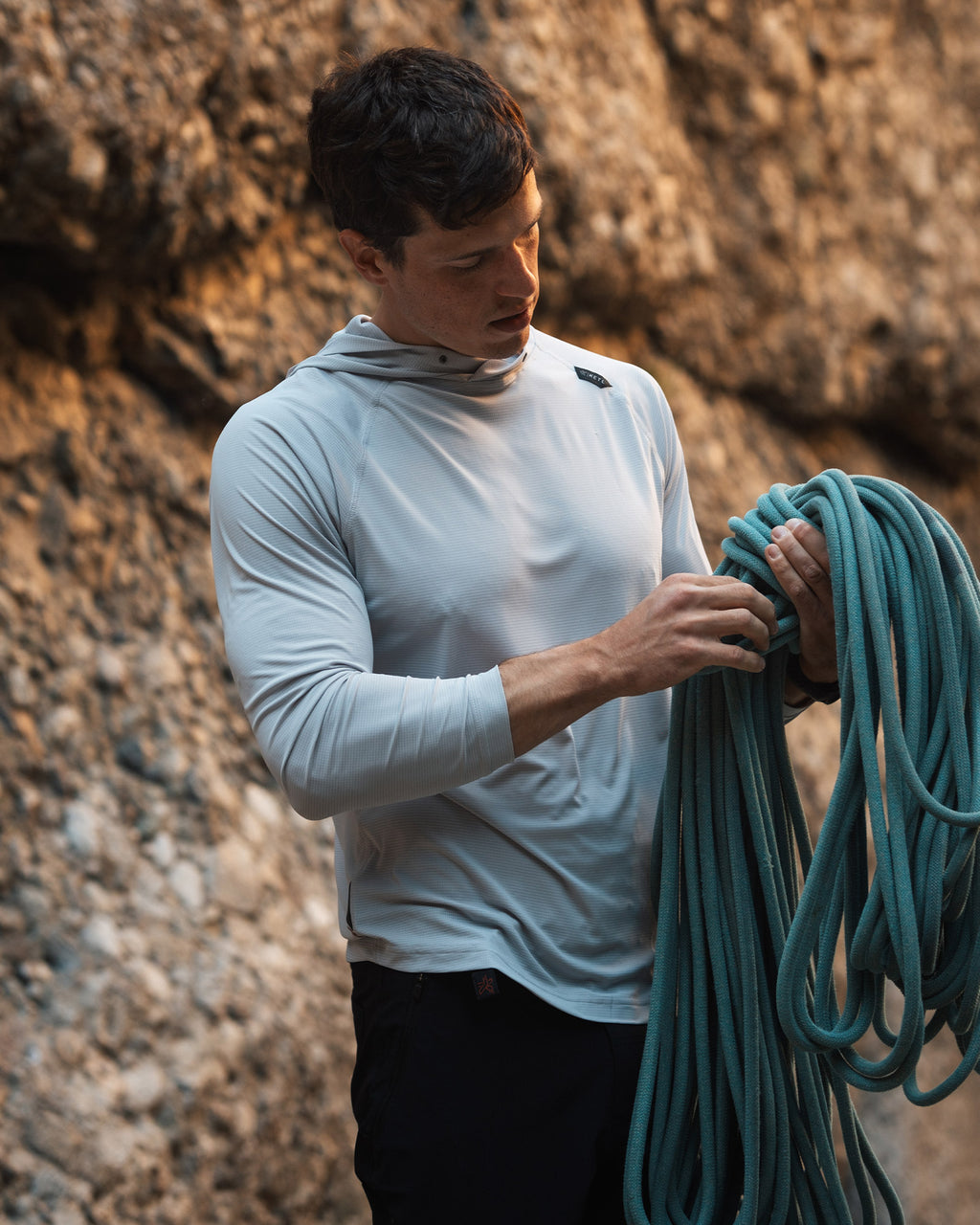 KETL Mtn Nofry Sun Hoodie Light Cloud Men's