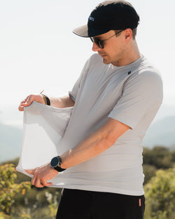 Ketl Mtn Nofry Sun Shirt Short Sleeve - SPF/UPF 30+ Sun Protection Shirt Lightweight For Summer Travel - Cloud Men's T-Shirt Nofry Sun Shirt SS