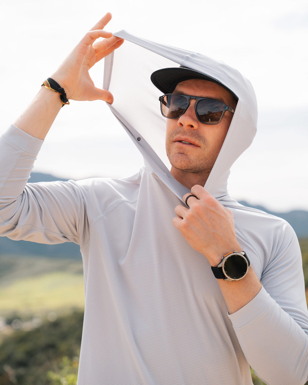 KETL Mtn Nofry Sun Hoodie Light Cloud Men's