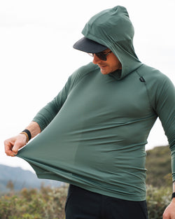 KETL Mtn Nofry Sun Hoodie Green Men's Sweatshirt/Hoodie Nofry Sun Hoodie