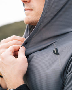 KETL Mtn Nofry Sun Hoodie Grey Men's - Sweatshirt/Hoodie - Nofry Sun Hoodie