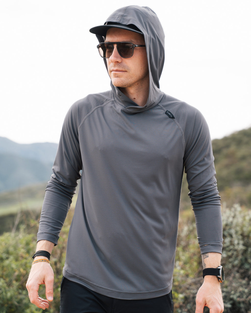 KETL Mtn Nofry Sun Hoodie Grey Men's Sweatshirt/Hoodie Nofry Sun Hoodie