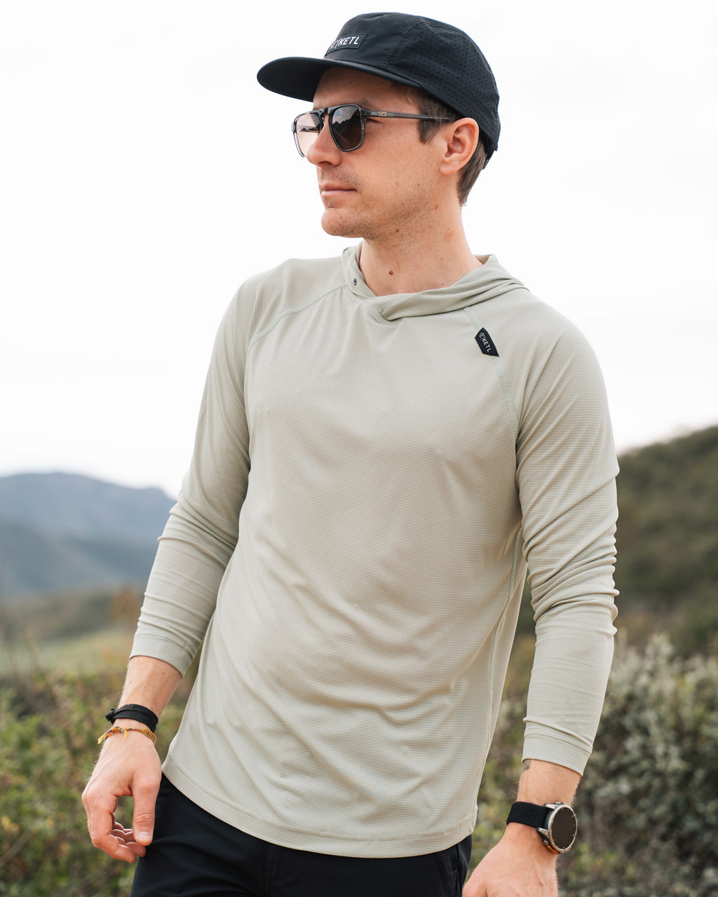 KETL Mtn Nofry Sun Hoodie Sage Men's - Sweatshirt/Hoodie - Nofry Sun Hoodie