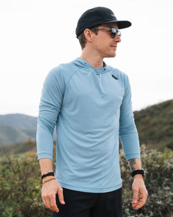 KETL Mtn Nofry Sun Hoodie Slate Men's - Sweatshirt/Hoodie - Nofry Sun Hoodie