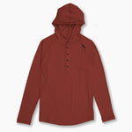 KETL Mtn Nofry Sun Hoodie - SPF/UPF 30+ Sun Protection Shirt Lightweight For Summer Travel - Burgundy Men's Sweatshirt/Hoodie Nofry Sun Hoodie