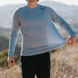 Ketl Mtn Nofry Sun Shirt Long Sleeve - SPF/UPF 30+ Sun Protection Shirt Lightweight For Summer Travel - Slate Men's T-Shirt Nofry Sun Shirt LS