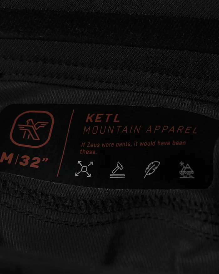 KETL Mtn Shenanigan Pant 30" Inseam Black Men's - Casual Pants - Shenanigan Pant 30"