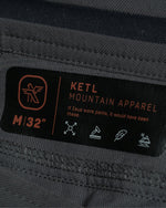 KETL Mtn Shenanigan Pant 30" Inseam Grey Men's