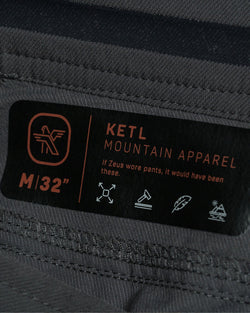 KETL Mtn Shenanigan Pant 30" Inseam Grey Men's