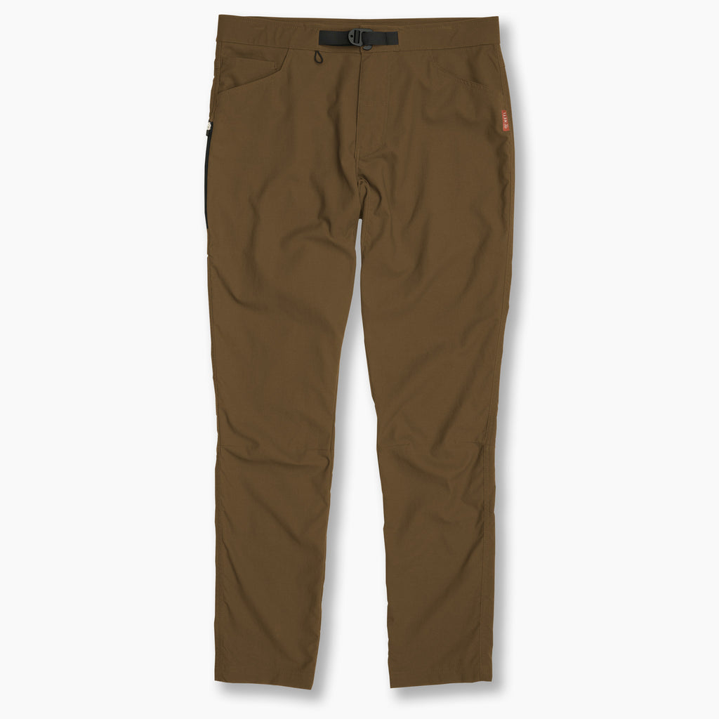 KETL Mtn Shenanigan Hiking Pants 32" Inseam - Lightweight, Stretchy, Packable, Adventure Travel Men's Pants Brown Casual Pants Shenanigan Pant 32"