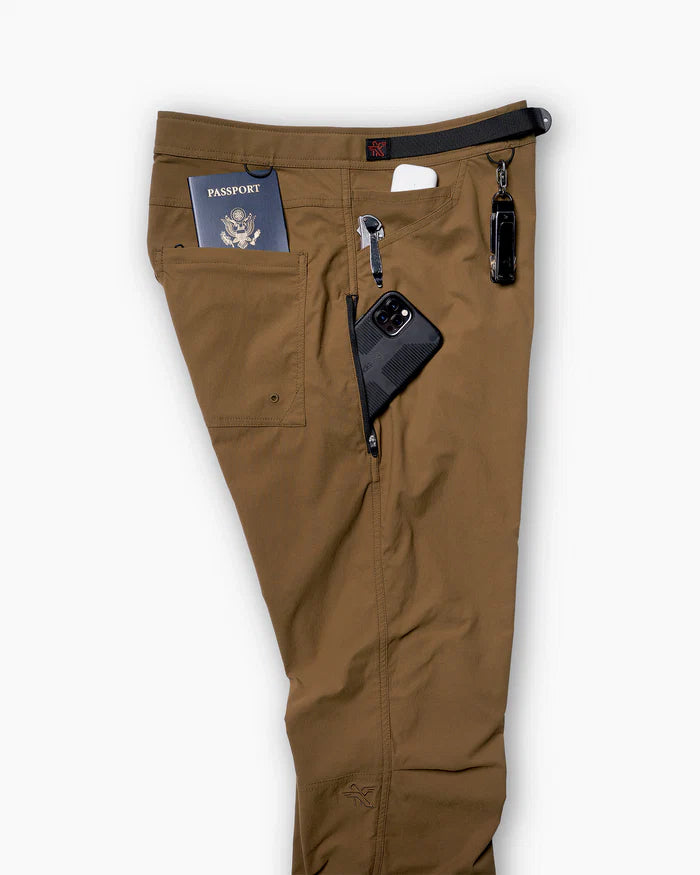KETL Mtn Shenanigan Hiking Pants Relaxed Fit 30" Inseam Brown Men's - Casual Pants - Shenanigan Pant 30"