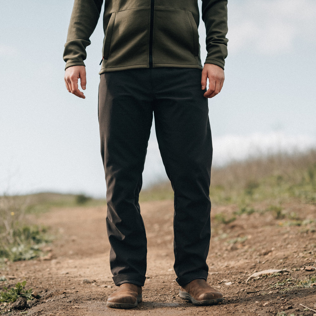 KETL Mtn Shenanigan Hiking Pants Straight Fit 34" Inseam - Lightweight, Stretchy, Packable, Adventure Travel Men's Pants Black Casual Pants Shenanigan Pant 34"