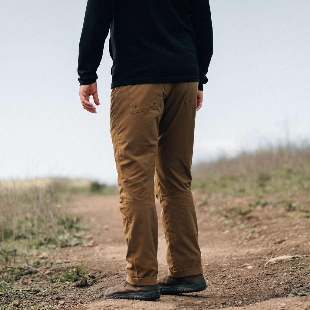 KETL Mtn Shenanigan Hiking Pants Straight Fit 34" Inseam - Lightweight, Stretchy, Packable, Adventure Travel Men's Pants Brown Casual Pants Shenanigan Pant 34"