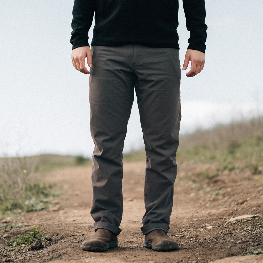 KETL Mtn Shenanigan Hiking Pants Straight Fit 34" Inseam - Lightweight, Stretchy, Packable, Adventure Travel Men's Pants Grey - Casual Pants - Shenanigan Pant 34"