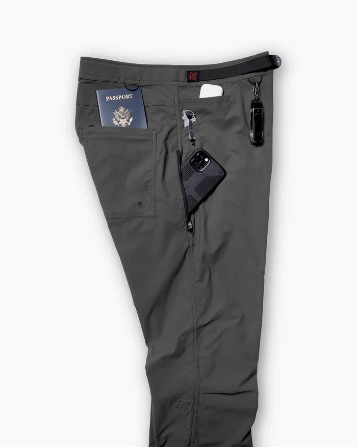 KETL Mtn Shenanigan Hiking Pants Relaxed Fit 30" Inseam Grey Men's - Casual Pants - Shenanigan Pant 30"