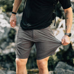 KETL Mtn Shenanigan Hiking Shorts - Lightweight, Stretchy, Packable Men's Travel Shorts Grey Men's - Short/Bib Short - Shenanigan Short 9"