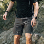 KETL Mtn Shenanigan Hiking Shorts - Lightweight, Stretchy, Packable Men's Travel Shorts Grey Men's Short/Bib Short Shenanigan Short 9"