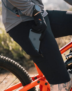 KETL Mtn Skid Mark Cordura MTB Short 12" Black Beauty Men's - Short/Bib Short - Skid Mark Cordura MTB Shorts