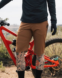 KETL Mtn Skid Mark Cordura MTB Short 12" Brown Beauty Men's