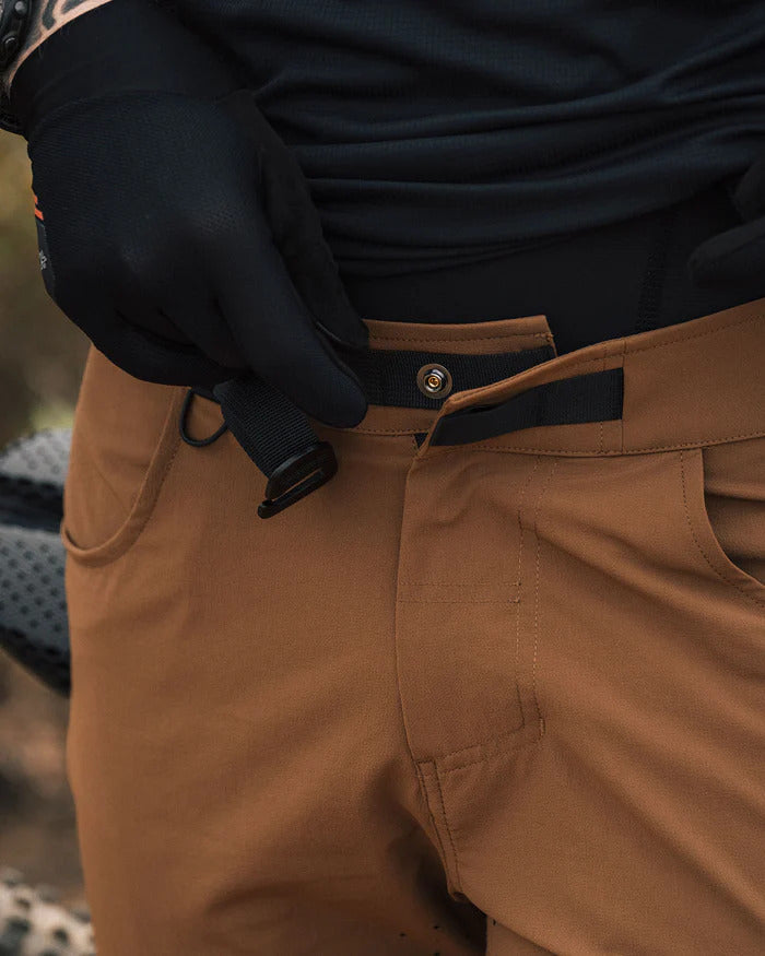 KETL Mtn Skid Mark Cordura MTB Short 12" Brown Beauty Men's - Short/Bib Short - Skid Mark Cordura MTB Shorts