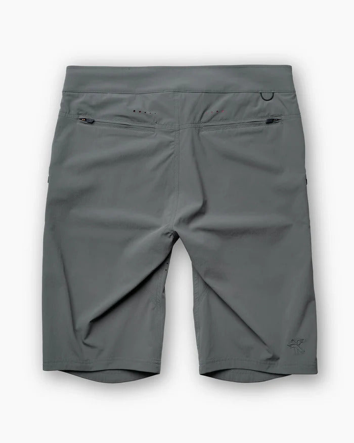 KETL Mtn Skid Mark Cordura MTB Short 12" Grey Beauty Men's - Short/Bib Short - Skid Mark Cordura MTB Shorts