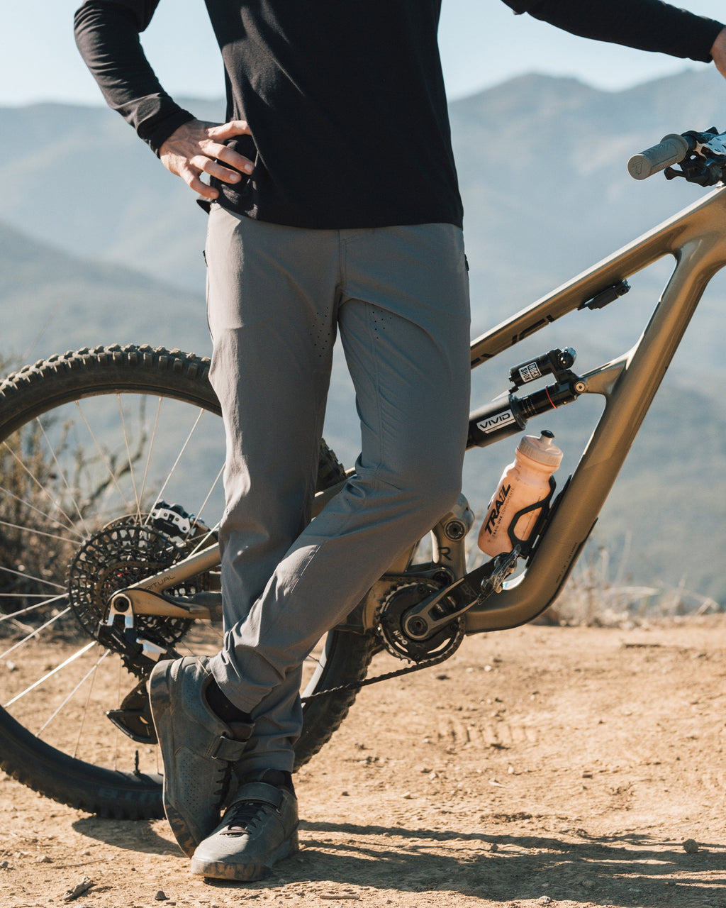 KETL Mtn Skid Mark MTB Pants Grey Men's Casual Pants Skid Mark MTB Pants