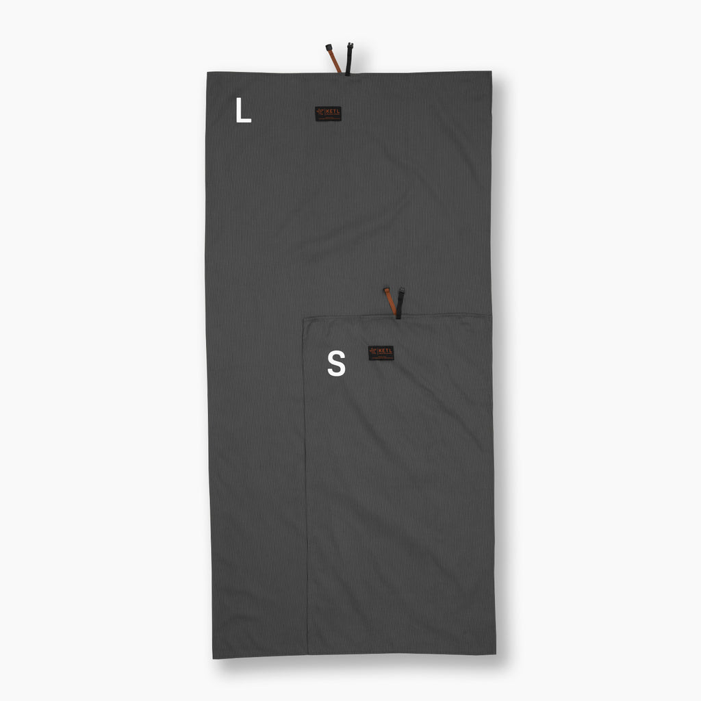 KETL Mtn Travel Towel Dark Grey - Towel - Travel Towel