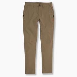 KETL Mtn Tomfoolery Travel Pants 32" Inseam: Stretchy, Packable, Casual Chino Style W/ Zipper Pockets - Khaki Men's Casual Pants Tomfoolery Travel Pant 32"