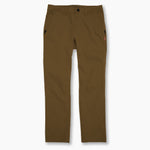 KETL Mtn Tomfoolery Travel Pant Straight Fit 32" Inseam: Stretchy, Packable, Casual Chino Style W/ Zipper Pockets - Brown Men's Casual Pants Tomfoolery Travel Pant 32"