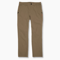 KETL Mtn Tomfoolery Travel Pant Straight Fit 34" Inseam: Stretchy, Packable, Casual Chino Style W/ Zipper Pockets - Khaki Men's Casual Pants Tomfoolery Travel Pant 34"