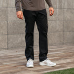 KETL Mtn Tomfoolery Travel Pant Straight Fit 32: Inseam: Stretchy, Packable, Casual Chino Style W/ Zipper Pockets - Black Men's Casual Pants Tomfoolery Travel Pant 32"