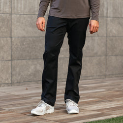 KETL Mtn Tomfoolery Travel Pant Straight Fit 32: Inseam: Stretchy, Packable, Casual Chino Style W/ Zipper Pockets - Black Men's - Casual Pants - Tomfoolery Travel Pant 32"