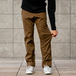 KETL Mtn Tomfoolery Travel Pant Straight Fit 32" Inseam: Stretchy, Packable, Casual Chino Style W/ Zipper Pockets - Brown Men's - Casual Pants - Tomfoolery Travel Pant 32"